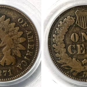 1871 1C VG10 PCGS Cert#21840499