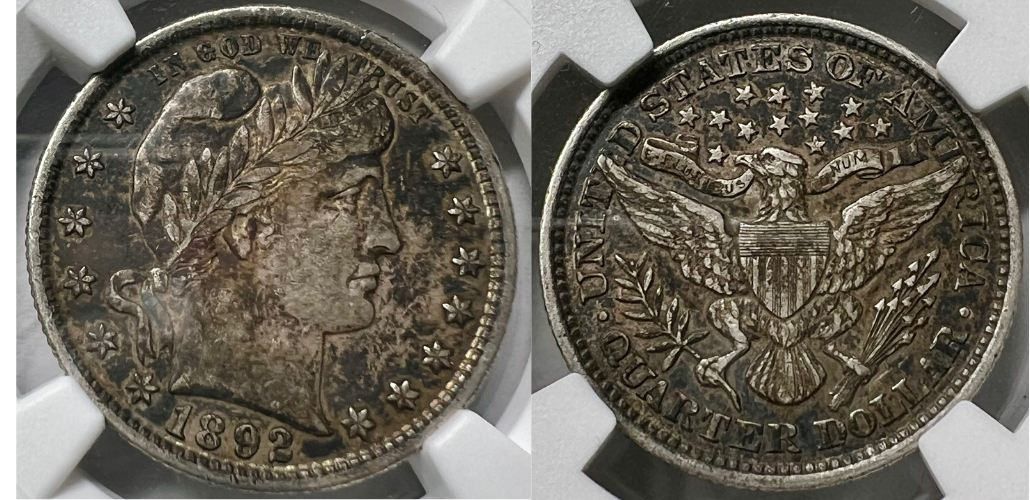 1892 25C XF45 NGC#6979792007