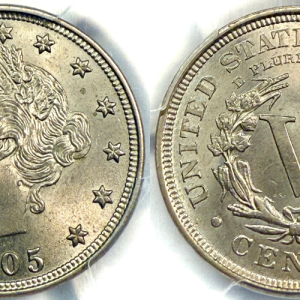 1905 5C MS64 PCGS#53634357 CAC