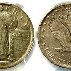 1917 TYPE 2 25C AU50 PCGS#31978477