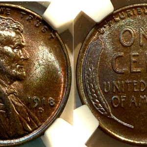 1918-D 1C MS64BN NGC #2103747006 CAC