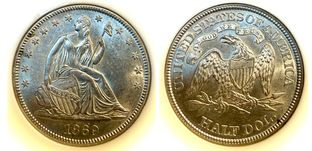 1869 50C MS60 NGC#549304001