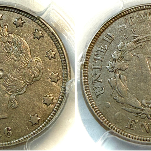 1886 5C VF25 PCGS#84395327
