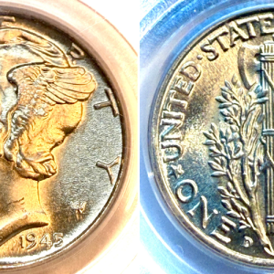 1945-D 10C MS67FB PCGS #7965750