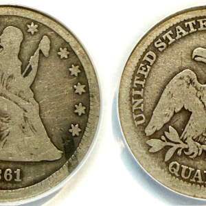 1861-S 25C G6 ANACS Cert#5021792