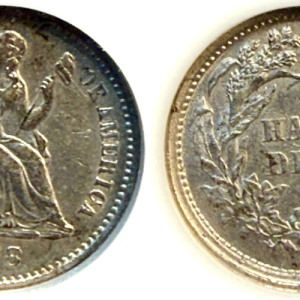 1868-S 5C AU55 NGC#184300007