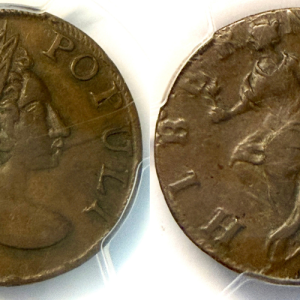 1760 1/2P Voce Populi AU53 PCGS#26847692 CAC