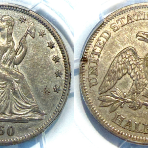1860 50C AU53 PCGS#56502200
