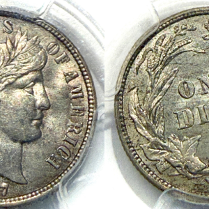 1907 10C MS62 PCGS#84928115